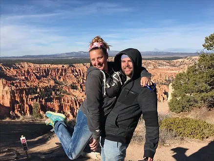 Jake holding me (Ani) at the Grand Canyon